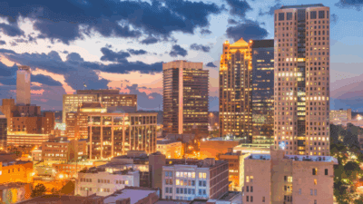 Birmingham at night time